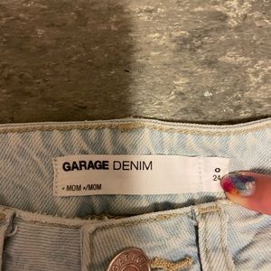 light blue Garage mom jeans size 0 worn once